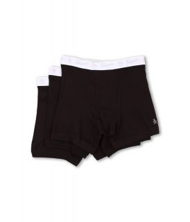 Original Penguin 100% Cotton 3 Pack Boxer Brief Mens Underwear (Black)