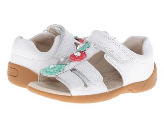 Clarks Kids Softly Rio Girls Shoes (White)