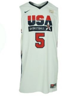 Nike Men's Retro Basketball Jersey   Durant #5 White XL Clothing