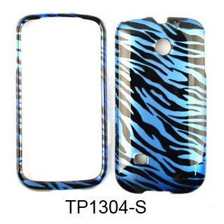 CELL PHONE CASE COVER FOR HUAWEI ASCEND II 2 M865 TRANS BLUE ZEBRA PRINT Cell Phones & Accessories