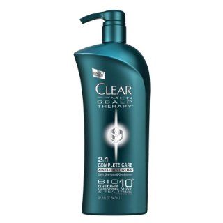 Clear Men 2 in 1 Complete Care Anti Dandruff Daily Shampoo/Conditioner, 21.9 Fluid Ounce  Hair Shampoos  Beauty