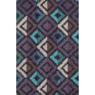 Hand tufted Montague Violet Wool Rug (26 X 76)