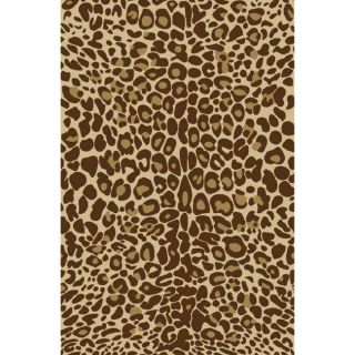 Animal Prints Leopard Gold Non skid Area Rug (20 X 33)