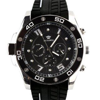 Ouyawei Mens Black 6 Hands Dial Automatic Wrist Watch OYW 1209B at  Men's Watch store.