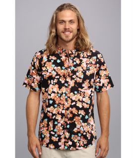 Reef Floral Magic S/S Woven Shirt Mens Short Sleeve Button Up (Black)