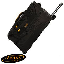 A.saks 25 inch Expandable Wheeled Upright Duffel Bag