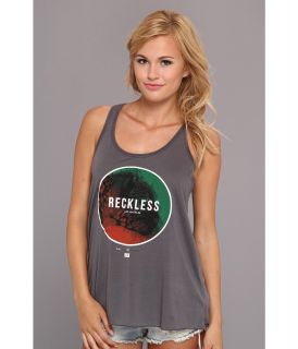 Young & Reckless Facing Fear Tank Top Womens Sleeveless (Gray)