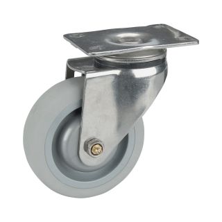 Fairbanks 3in. Rigid Stainless Steel Caster  Up to 299 Lbs.
