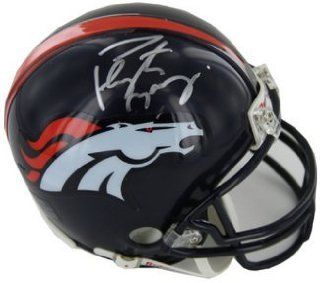 Peyton Manning signed Denver Broncos Replica Mini Helmet  Steiner Hologram Sports Collectibles