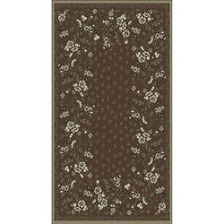 Woven Viscose Anemone Umber Area Rug (5 X 7)