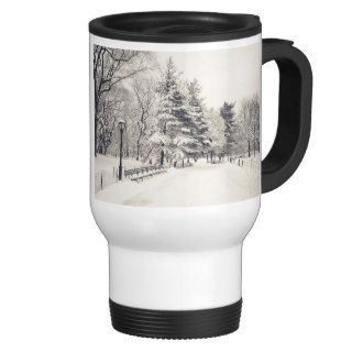 Central Park Winter Path   New York City Coffee Mug