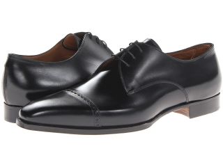 Gravati Perforated Cap Toe Oxford Mens Shoes (Black)