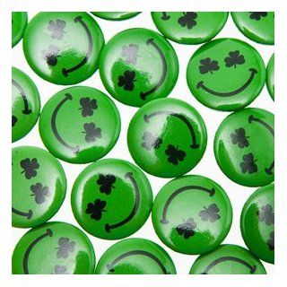 Mini Shamrock Smiley Face Buttons Toys & Games