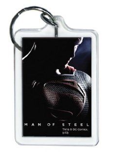 Superman Man of Steel Poster Lucite Keychain  Key Tags And Chains 