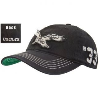 Philadelphia Eagles   Mens Philadelphia Eagles   Logo Badger Fitted Cap Black Clothing