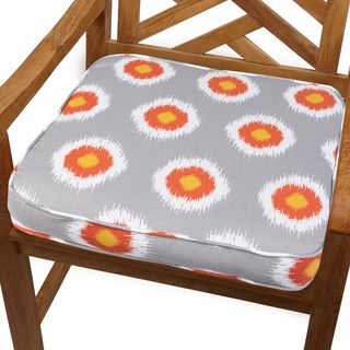 Ikat Citrus Dot 19 inch Indoor/ Outdoor Corded Chair Cushion Outdoor Cushions & Pillows