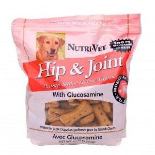 Dog Hip & Joint Supplement   Hip & Joint Support for Large Dogs   Peanut Butter Flavored Wafers with Glucosamine   6 Pounds   Made in USA  Pet Chew Treats 