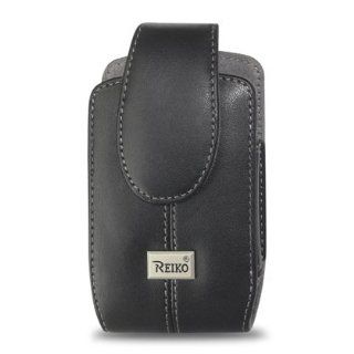 Leather Pouch Protective Carrying Cell Phone Case for BlackBerry Torch 9800 Curve 3G 9300 9330 Curve 8330 8300 8520 8530 8900 Bold 9700 9780 / ZTE MSGM8 II Cricket / HTC Pure / LG Octane Verizon Vu Plus enV3 VX 9200 Rumor Touch GM730 / Motorola Bravo Flips