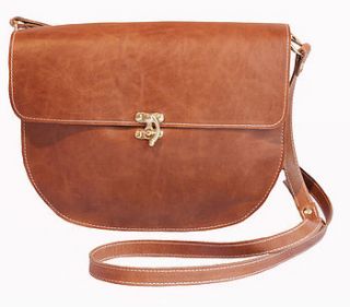 leather cross body handbag by harriet sanders