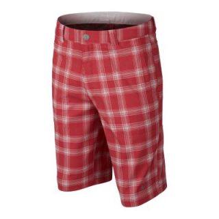 Nike Plaid Boys Golf Shorts   Action Red