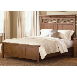 Liberty Furniture Industries Liberty Heathstone Queen size Panel Bed Oak Size Queen