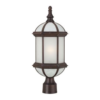 Nuvo Boxwood One light Rustic bronze Beveled glass19 inch Post Fixture