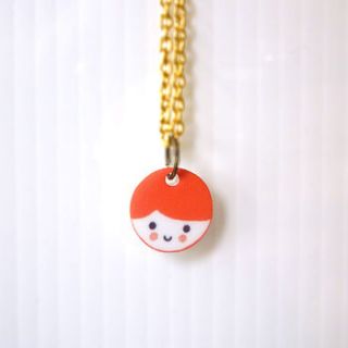 'nice face' necklace by sarah ray