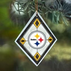 Pittsburgh Steelers NFL Art Glass Ornament Forever Collectibles Football
