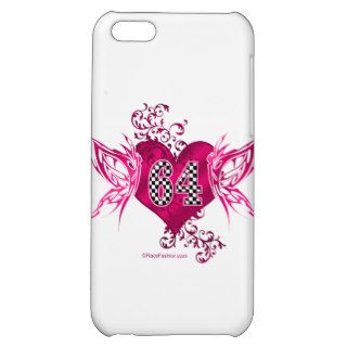 64 racing number butterflies iPhone 5C covers