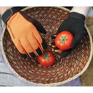 Wwg Manswork Microsuede Large Orange Stretch Work Glove