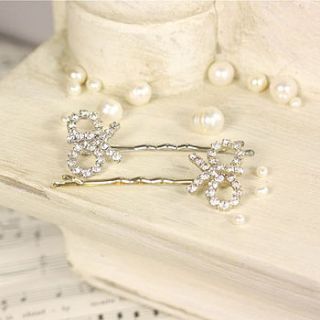 bridal bow hair pin by lisa angel wedding