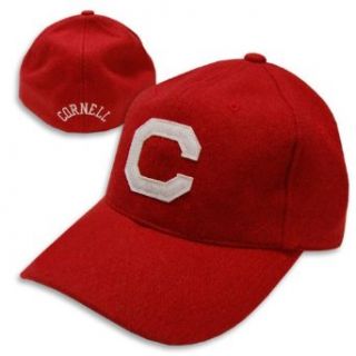 Cornell Big Red Vintage Fitted Hat  Sports Fan Baseball Caps  Clothing