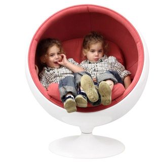 Eero Aarnio Style Kids Ball Chair In Pink