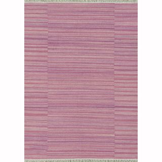 Hand woven Fleur Wool Rug (36 X 56)