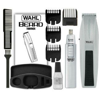Wahl Mustache & Beard w/ Bonus Trimmer, Model 5537 420, Silver 1 ea Health & Personal Care