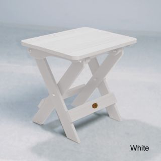 Highwood Eco friendly Synthetic Wood Embossed Folding Adirondack Side table