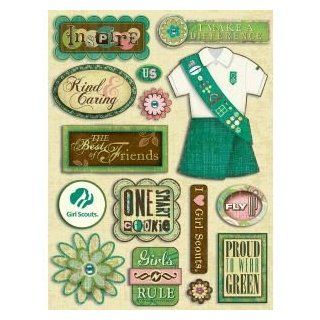 6 Pack GIRL SCOUT ICONS 3D GRAND STIX Papercraft, Scrapbooking (Source Book)