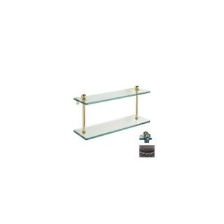 Allied Brass Prestige Regal 22 in 2 Tier Venetian Bronze Brass Bathroom Shelf