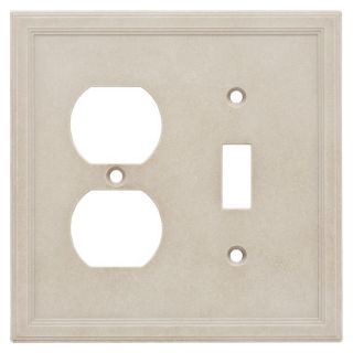 Somerset Collection 2 Gang Sand Combination Cast Stone Wall Plate