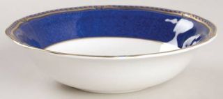 Wedgwood Crown Sapphire Coupe Cereal Bowl, Fine China Dinnerware   Bone, Sapphir