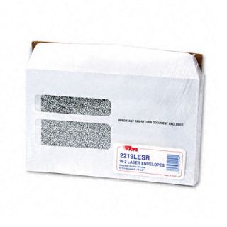 Double Window Tax Envelopes For W 2 Laser Forms   50/pack
