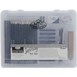 Clearview Small Sketching Art Set Royal Brush Drawing Accessories