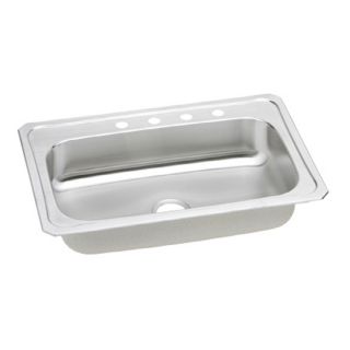 Elkay Single Basin Drop In Stainless Steel Kitchen Sink