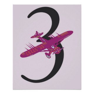 <Number 3> by Steve Collier Posters