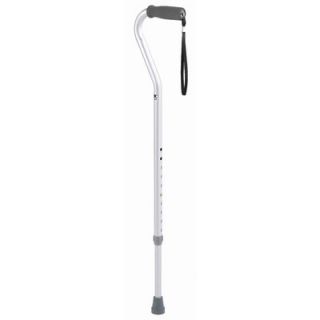 Briggs Healthcare Deluxe Adjustable Aluminum Cane with Offset Vinyl