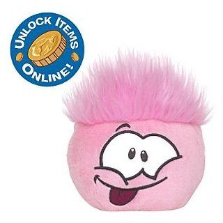 Disney Club Penguin Pink 4'' Pet Puffle   Cheerful Likes to Jump Toys & Games