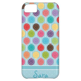 Custom Your Name Lollipop Pattern iPhone 5C Cover