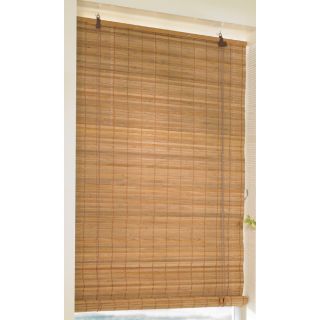 Style Selections 72 in L Spice Light Filtering Bamboo Roll Up Shade