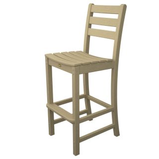 Trex Outdoor Furniture Monterey Bay Slat Seat Plastic Patio Bar Height Chair