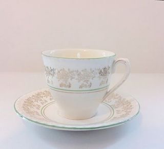 glorious green teacup candle by teacup candles